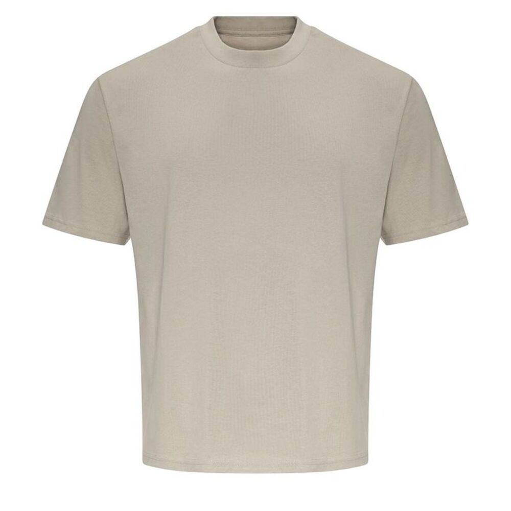 Awdis Mens Heavyweight Boxy T-Shirt / Natural Stone